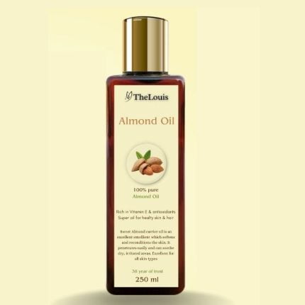 Bottle of Almond Hair Oil - a natural elixir for nourished, shiny locks