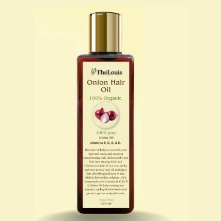 Bottle of Onion Hair Oil - a natural solution for strong and healthy hair