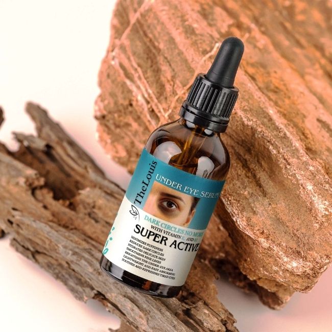 Revitalize tired eyes with our Under Eye Serum. This specialized formula reduces puffiness, diminishes dark circles, and hydrates delicate skin, leaving your under-eye area refreshed and rejuvenated. Rediscover the sparkle in your eyes with every application.